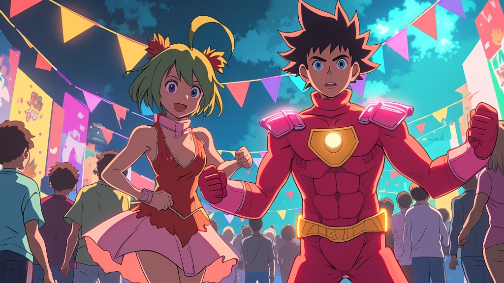 Sidekick Takeover: Focus on popular anime sidekicks cosplaying as the main heroes from their respective series, or even as main heroes from other series, taking center stage at 'MomoCon'.