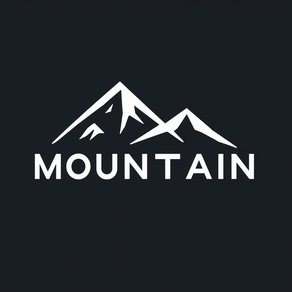 Design the logo with a minimalist approach, using a single line to depict the mountain range. This will give it a modern look and feel.