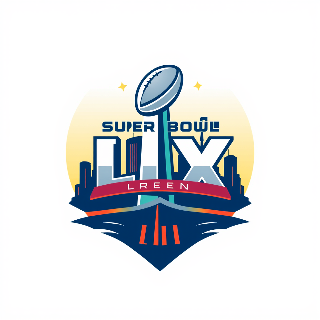 Super Bowl LIX Logo Concepts - Celebrating the 'Crescent City' Vibe