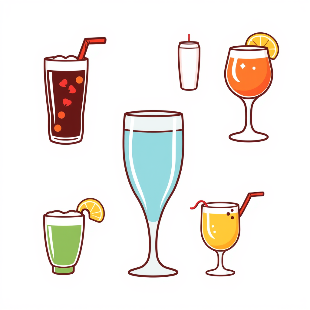 National Beverage Day Icons - Animated GIF Beverage Icons for Social Media