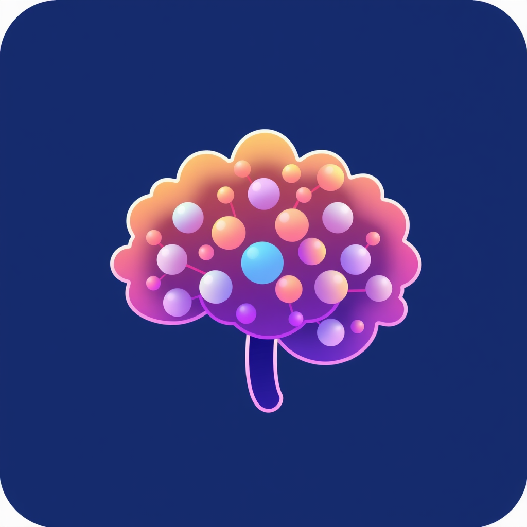 Layered dots (neurons) with a color gradient, visually depicting data flow or processing depth within the network.