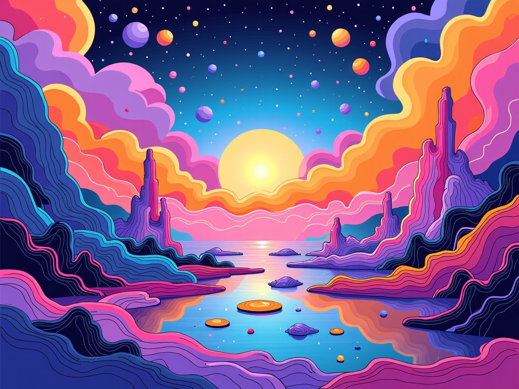 Emotional Resonance Fields: Dreamscapes designed by AI to evoke specific, powerful dream emotions—from serene to uncanny—using color, form, and impossible physics to map the subconscious.