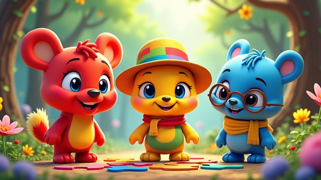 A lighthearted cartoon featuring color buddies who face simple challenges and learn important life lessons, all while showcasing the beauty of colors.