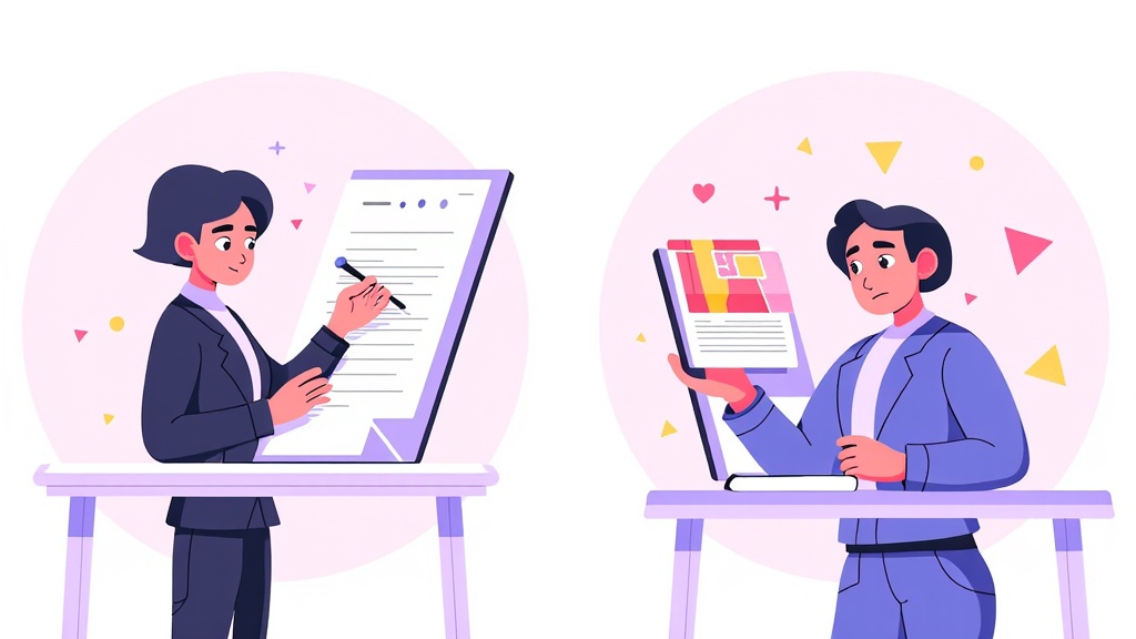 A split-screen concept: one side shows a user drafting a textual prompt on a futuristic interface, the other side dynamically illustrates the AI's interpretation materializing into a vibrant image, highlighting the direct 'prompt-to-picture' transformation.