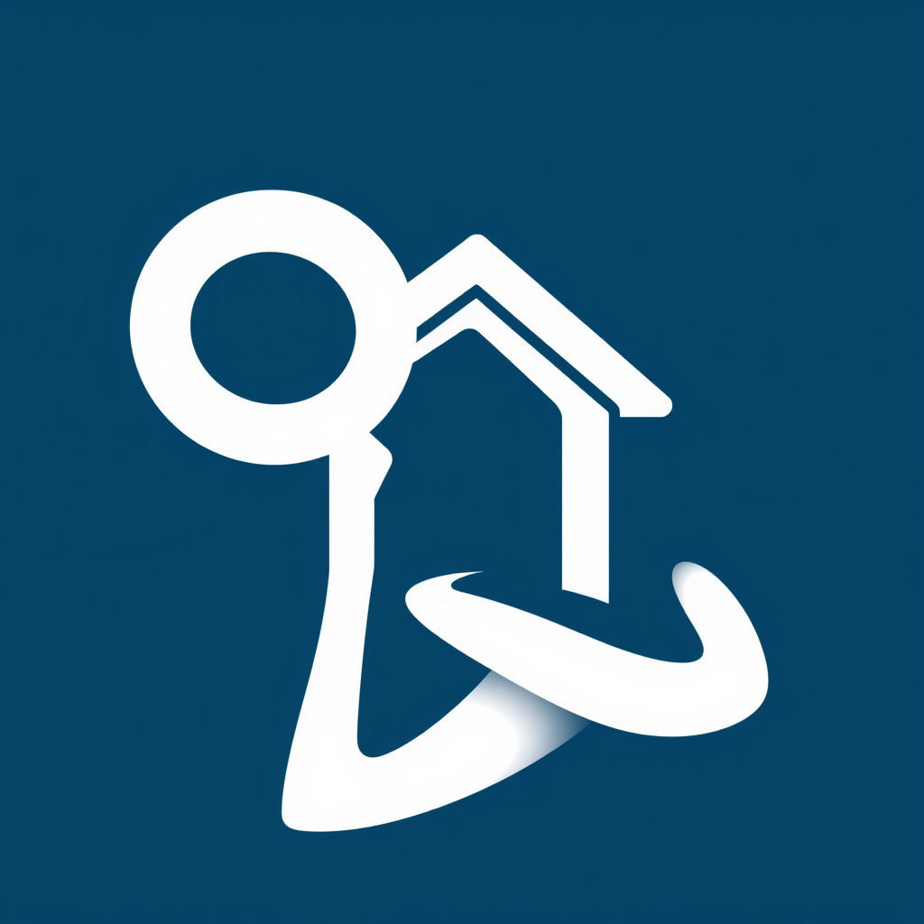 Abstract Access & Growth Mark: A stylized, modern mark combining a key element with an arrow or an open pathway, forming a subtle shelter shape. This implies 'unlocking,' 'access,' and the growth/opportunity of 'affordable living'.
