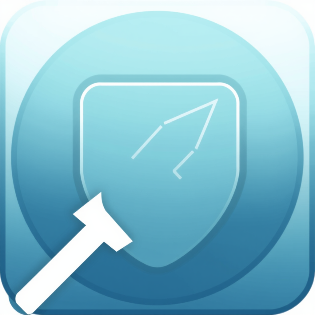 An icon depicting multiple overlapping, semi-transparent layers or planes, creating a visual depth of defense, with a distinct 'malicious' arrow or jagged shape being halted by the outermost layer.