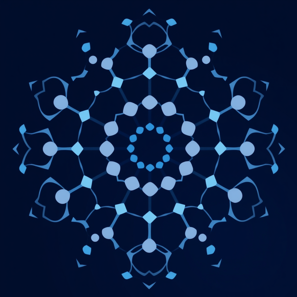 Cellular AI Bloom: An icon using expanding cell-like patterns (e.g., hexagonal or organic shapes) blooming from a center, where each cell can subtly represent a node, symbolizing collective AI generation as an emergent organic structure.