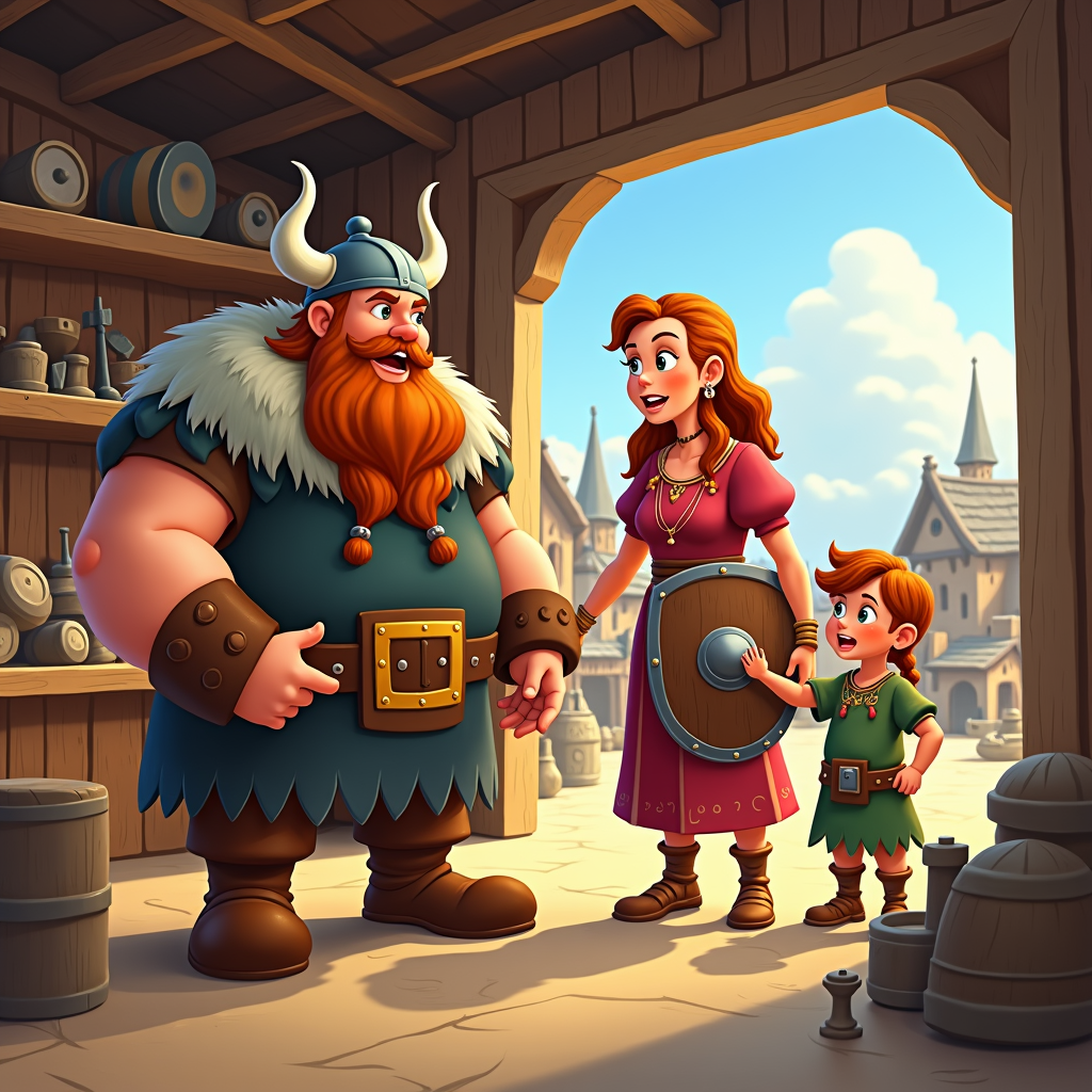 A story about a Viking family that runs a family business. It shows the challenges of running a business while having to deal with family drama and the Viking lifestyle.