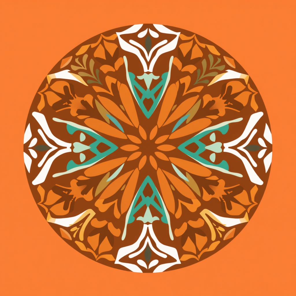 Sub-Design Idea 5: Cultural Weave Circle. A circular logo formed by seamlessly interwoven patterns inspired by diverse global cultures, representing design as a universal language of connection and unity.