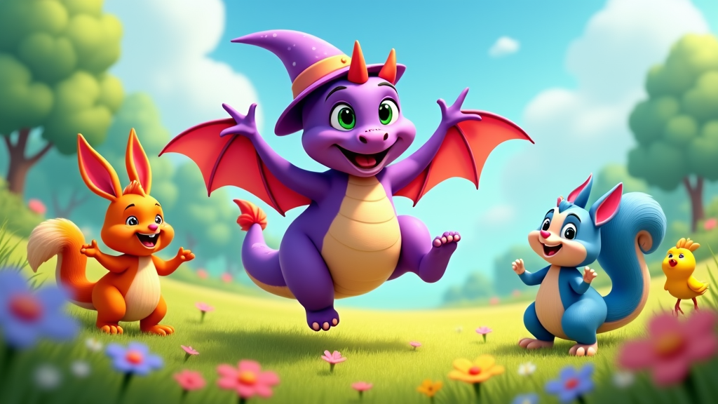 The show should use bright, vibrant colors and animation style that is appealing to children.