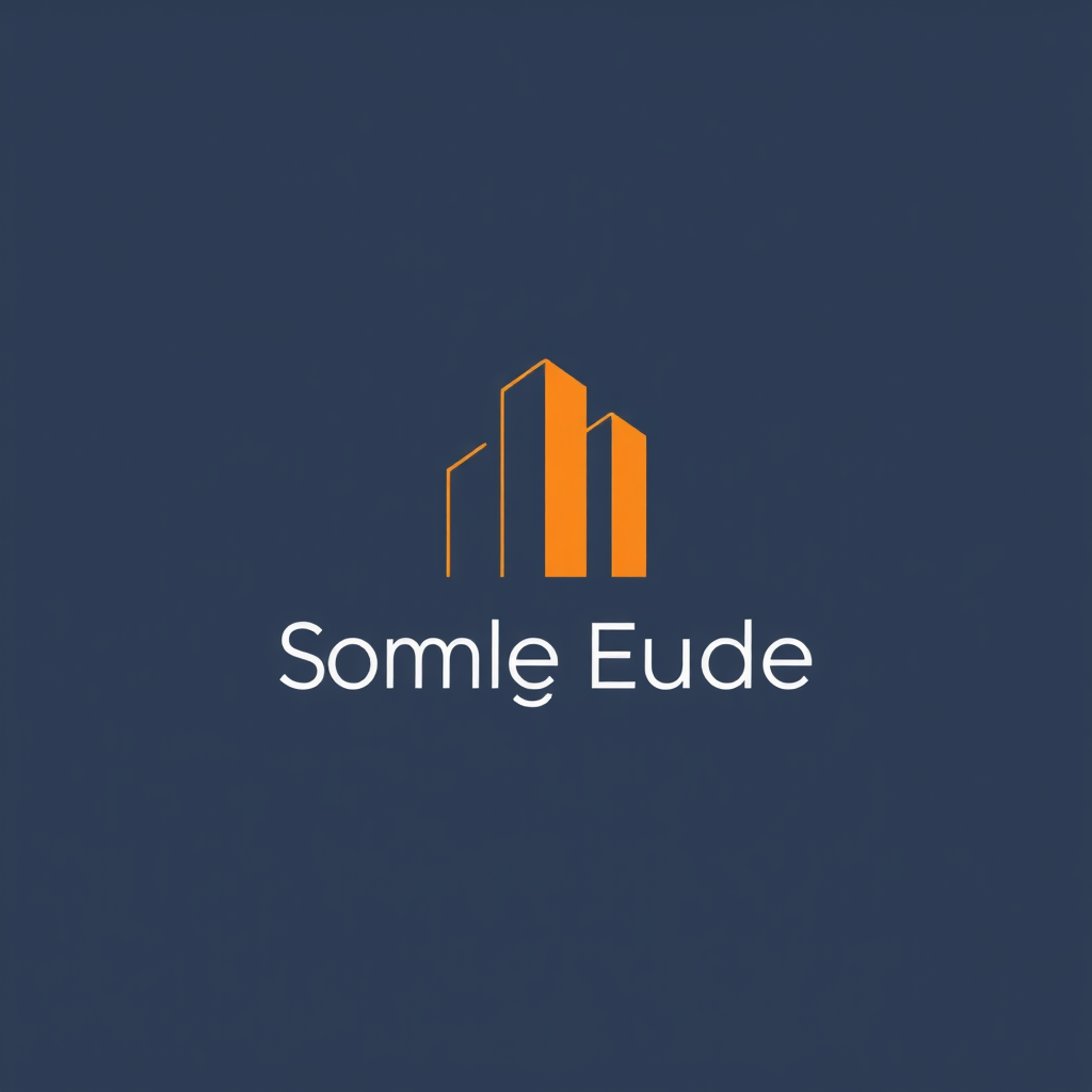 Simple Logo Idea: A clean, minimalist logo featuring a few interlocking lines or planes that cleverly suggest an abstract building silhouette, possibly integrated with the company name in a sans-serif font.