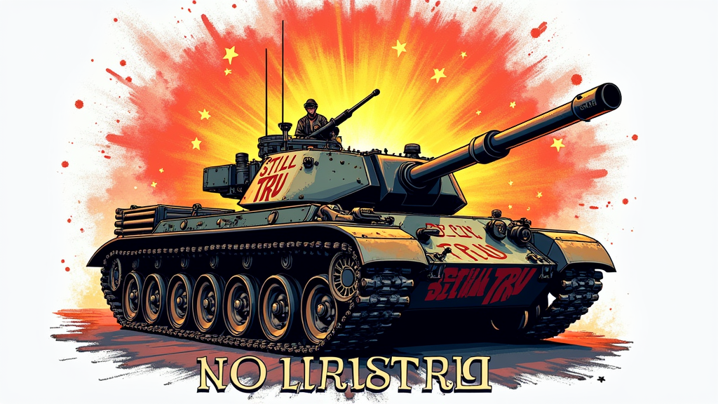 A T-shirt showcasing a stylized No Limit tank graphic. The phrase 'Still TRU' could be emblazoned on the tank or around it, with 'Master P's Birthday Jam Classic' text, symbolizing iconic power.