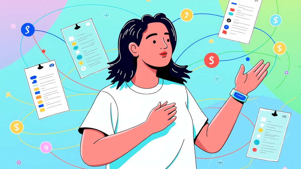 An artwork depicting a person with their wearable AI as a node in a larger, stylized global health data network, highlighting how personalized continuous monitoring contributes to collective predictive health advancements and personalized medical breakthroughs.