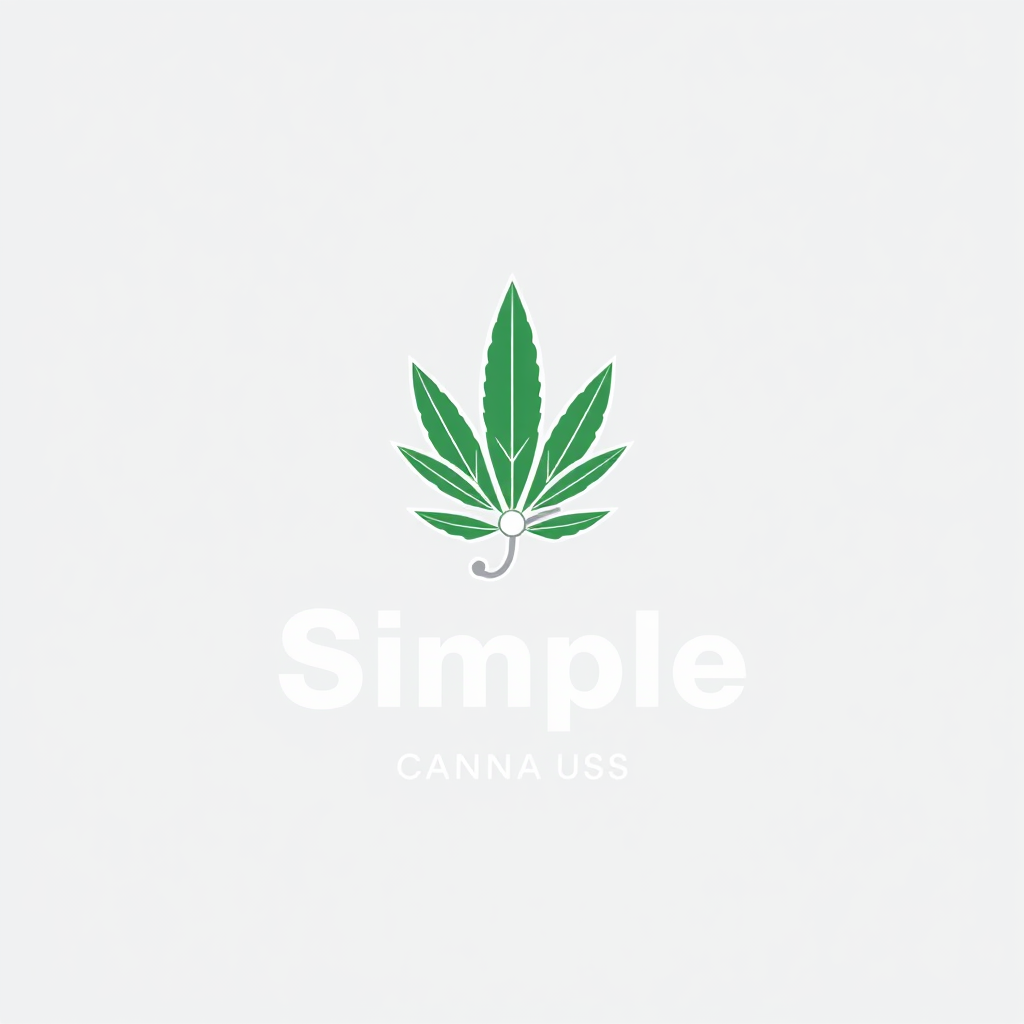 Simple Logo Idea: A balanced logo combining a professional, sans-serif typeface for the name with a compact emblem. The emblem features a stylized cannabis leaf elegantly intertwined with a distinct stethoscope element (e.g., bell or binaurals), projecting medical legitimacy and natural connection.
