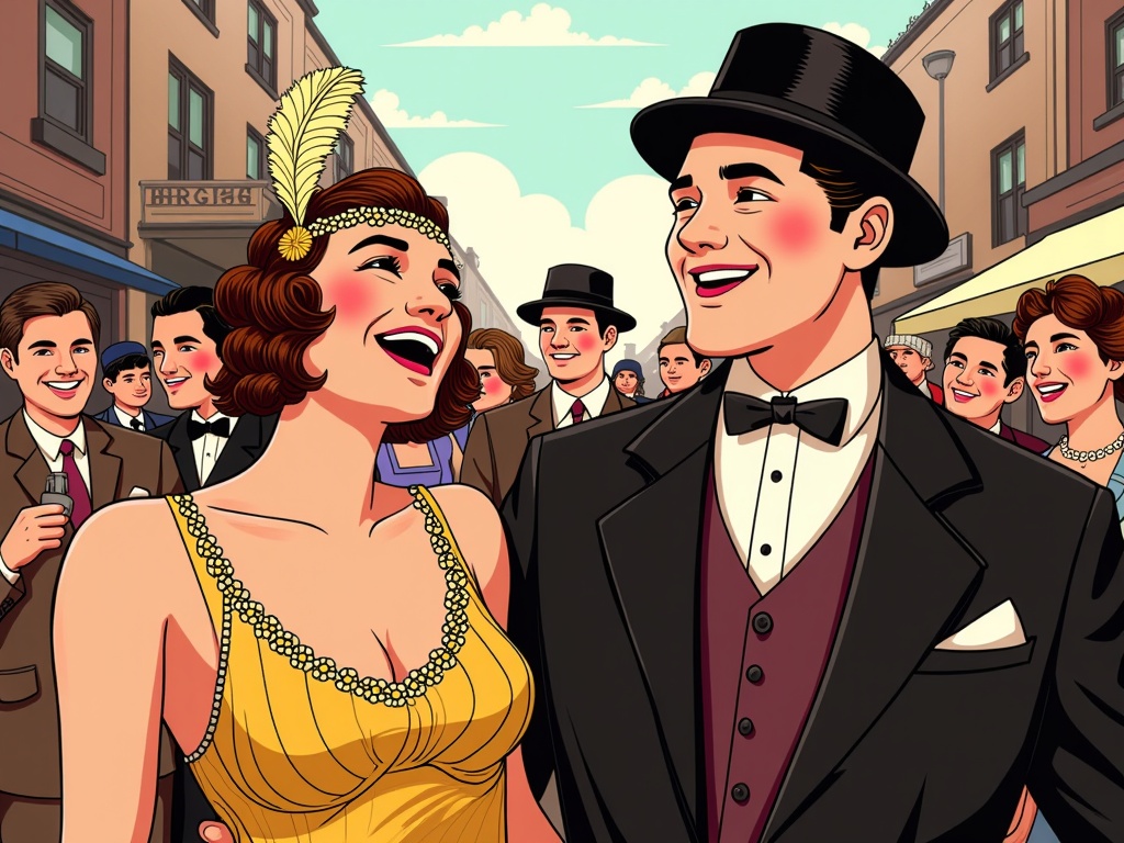 Parameter-driven AI generation for crowd characters based on scene requirements (e.g., era, clothing style, emotion).