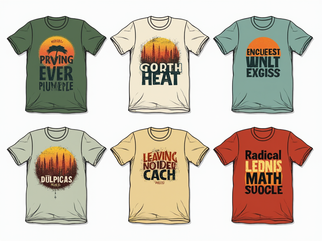 Single Principle Showcase Series: A collection of T-shirts where each shirt prominently features one of the Ten Principles. The typography for each principle should be uniquely designed to visually embody its specific meaning (e.g., 'Leaving No Trace' in a light, fading, or minimalist font; 'Radical Self-expression' in a bold, eclectic, and artistic style).