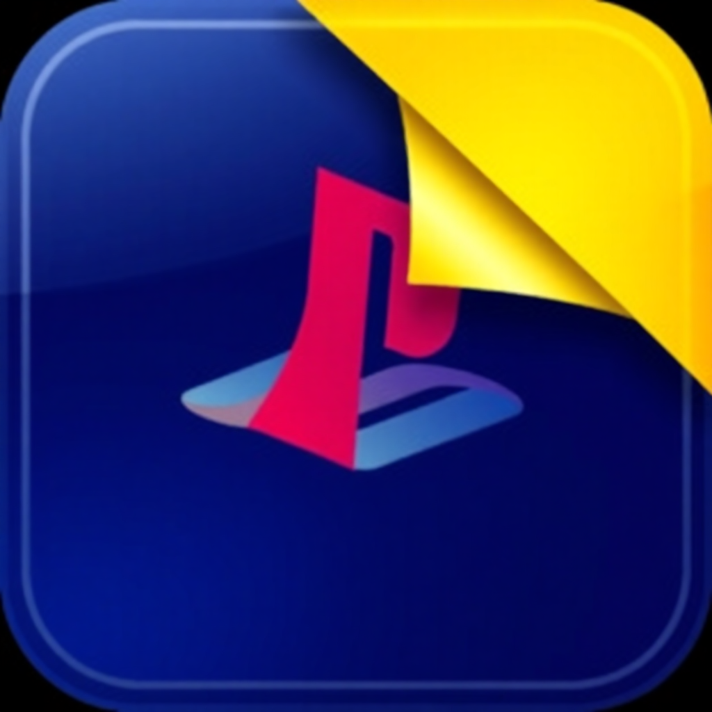 The image is a square-shaped icon with a blue background. On the right side of the icon, there is a yellow sticky note with a red letter J on it. The sticky note appears to be slightly tilted to the left, as if it is about to be flipped over. The red letter is slightly larger than the yellow note and is positioned in the center of the blue background, creating a 3D effect. The overall design is simple and minimalistic.