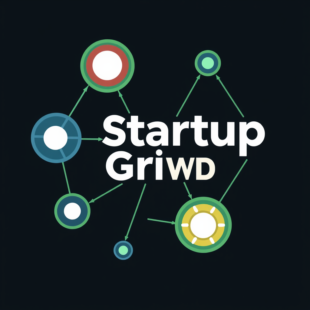 Startup Grind Logo Concepts - Interconnected Nodes Symbolizing Community
