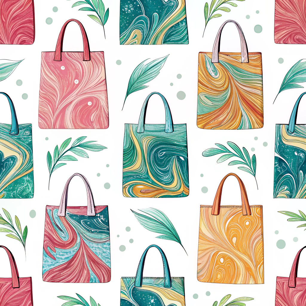 Fused Plastic Bag 'Leather': Create unique, marbled patterns by layering and fusing together colorful plastic shopping bags using heat (e.g., an iron between parchment paper). The resulting material can be cut and sewn like fabric for durable items.