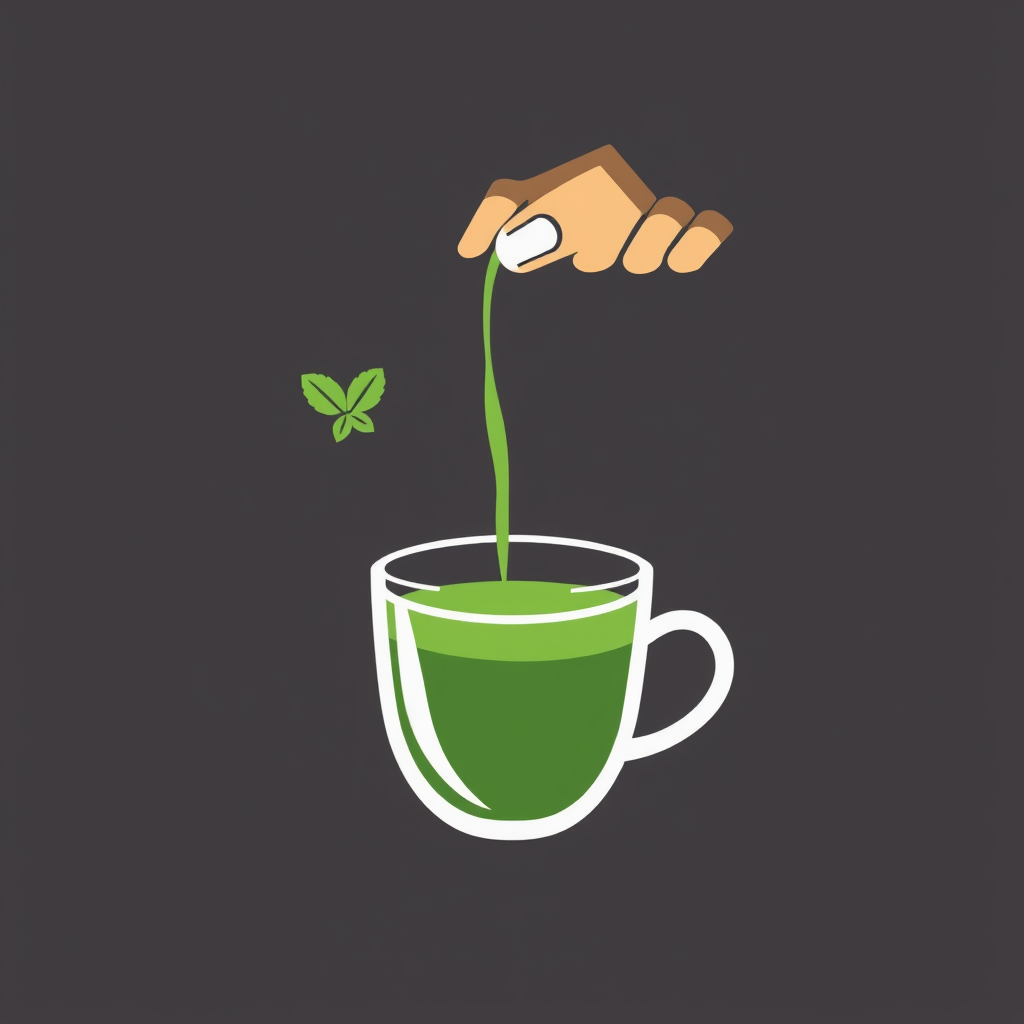 Sub-design idea 5: Icons that illustrate the process or ritual associated with a cultural beverage, simplified. For example, a hand pouring tea from a height for Moroccan mint tea, or the whisking motion for matcha.