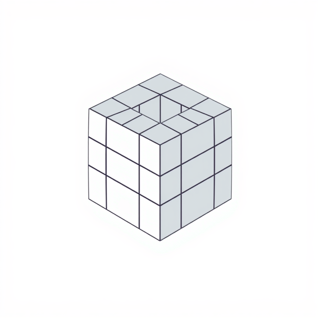 Simple Icon Idea (for a 'Build Tool' icon): A minimalist, schematic cube being assembled from flat vector planes, with critical edges or assembly points highlighted using a primary I/O 2025 accent color.