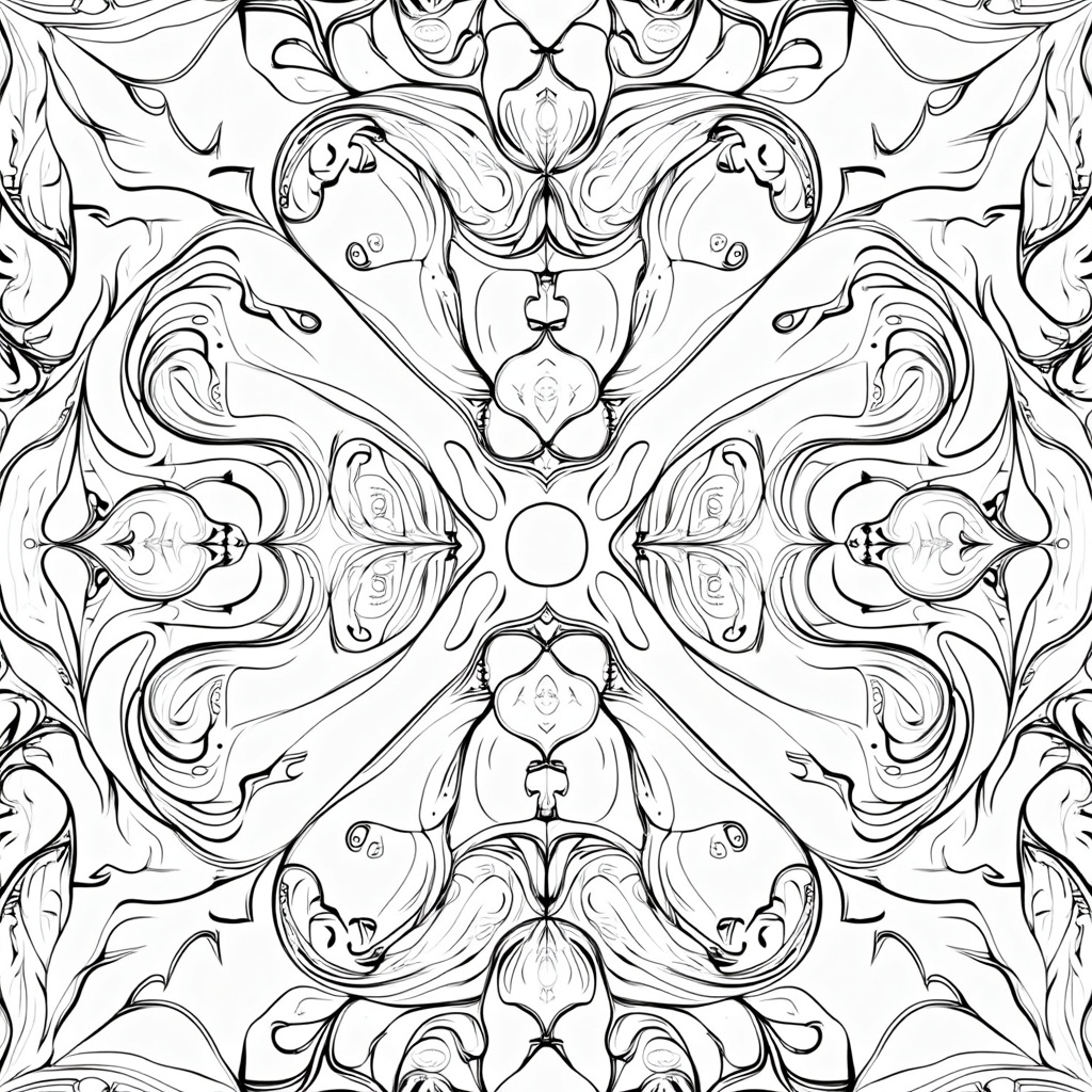 A pattern page: Create an intricate, repeating pattern using stylized versions of the nurse's cap, coiled stethoscopes, and segments of dynamic heartbeat lines. This would be similar to a mandala or a detailed wallpaper design for coloring.