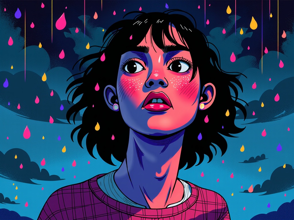 Design algorithmic portraits that dynamically change based on parameters derived from the character's fictional narrative or environment, such as their emotional state in a story scene, the time of day, or prevailing weather conditions in their world.