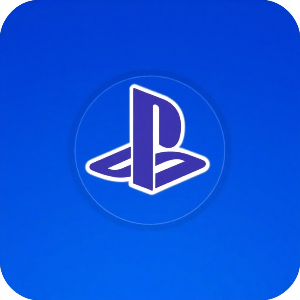 The image is a square-shaped icon with a blue background. In the center of the icon, there is a white letter B in the shape of a triangle. The letter is slightly tilted to the right, giving it a 3D effect. The overall design is simple and minimalistic.