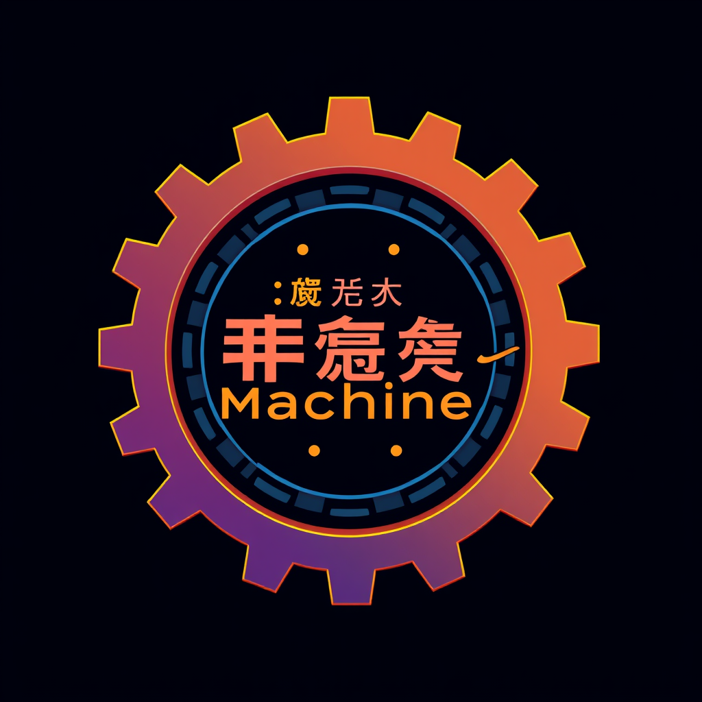 Translated text: Generative AI Icon Designs - The Idea Machine: Abstract Gear System Producing Creative Output