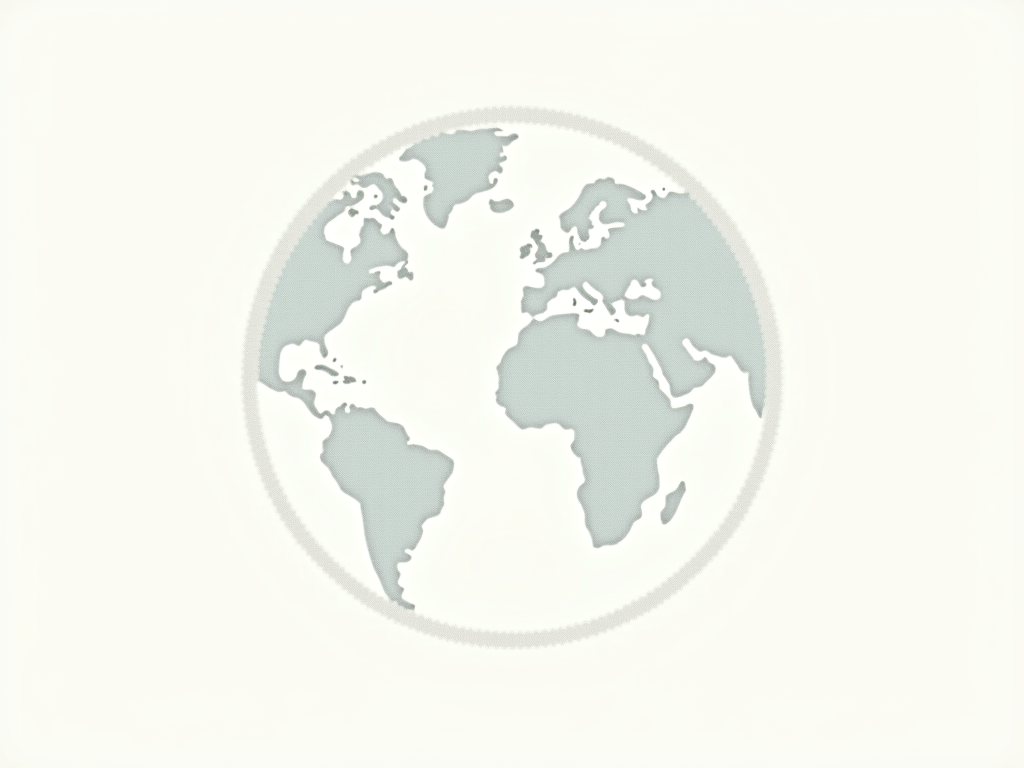 Minimalist Globe T-Shirt Design 4: The Earth rendered as a light, airy dotted outline or a stippled effect, with a small, subtly placed heart within or near the globe to signify love for the planet.