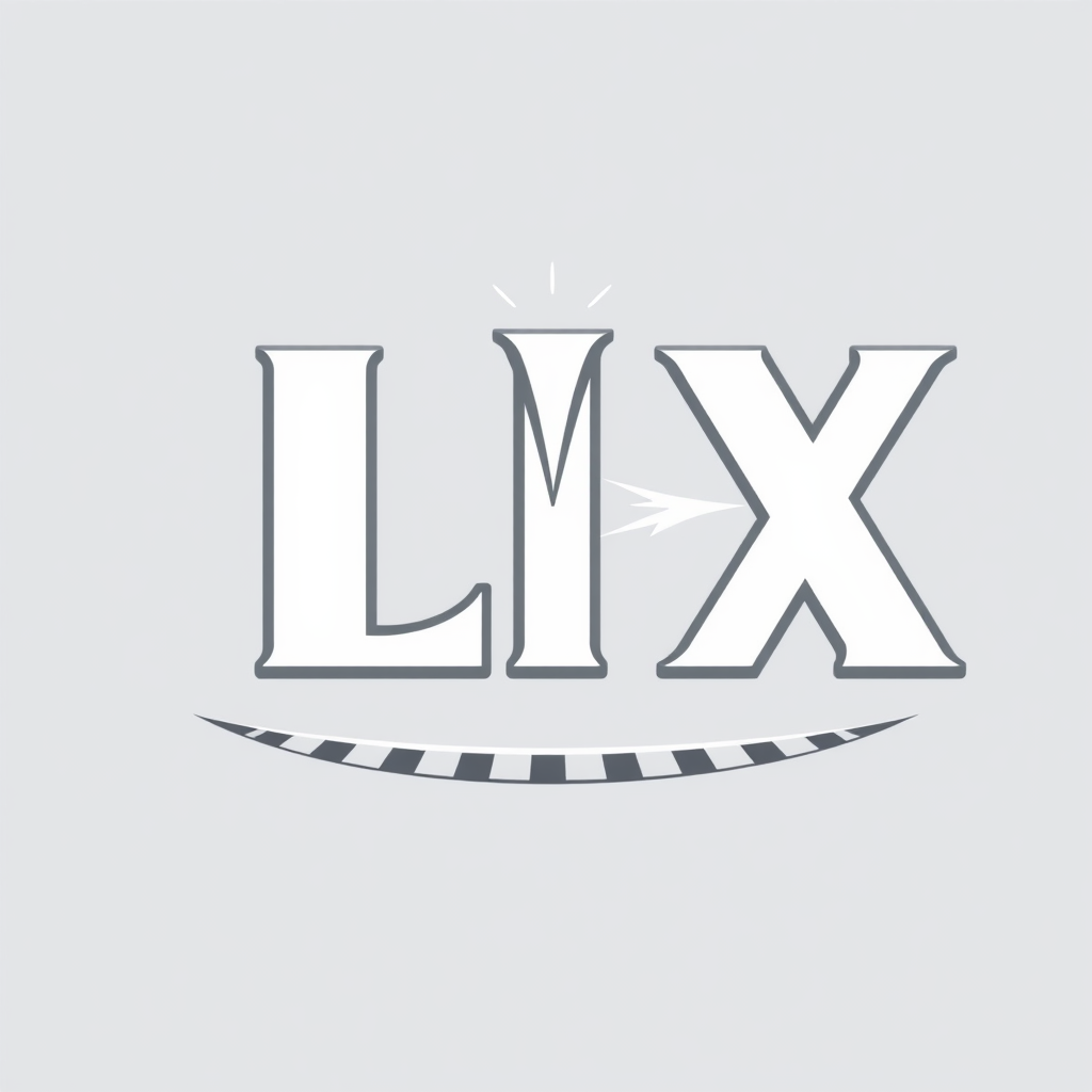 Simple Logo Idea: The Roman numerals 'LIX' are designed with bold, clean, and modern lines. A subtle, elegant curved line suggesting a streetcar track is integrated below the numerals, and a small, sharp 'flare' or 'beam' motif is incorporated above or emanating from one of the numerals, hinting at a stadium light.