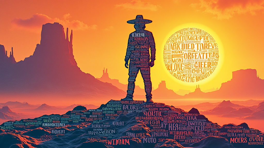 Typographic Art Forms: Words and letters from the Ten Principles are artistically arranged to create larger images, symbols, or abstract patterns relevant to Burning Man. For example, the text could form the silhouette of the Man, a desert landscape, or a complex geometric mandala, with the principles embedded within the visual.