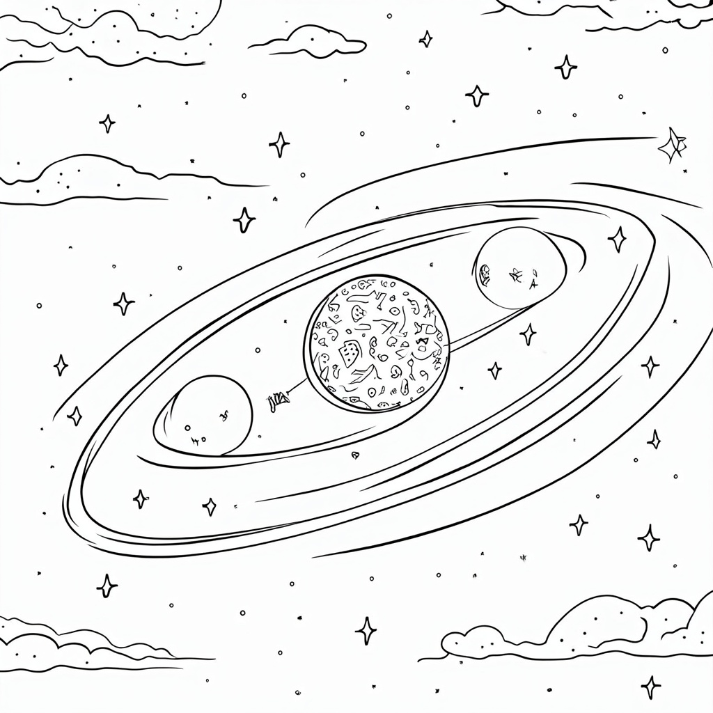 Intertwined Orbits: Depict the two entangled particles as if they are orbiting each other, but interconnected by a central, abstract representation of quantum entanglement (e.g., a pattern of intertwined lines, a shared energy field). The background could be a starry sky or a nebula.