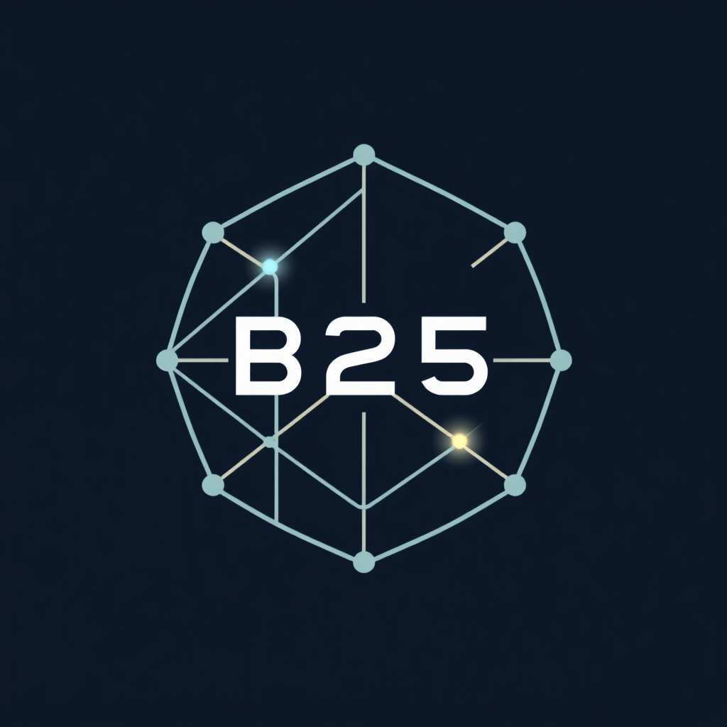 Simple Icon Idea: A stylized monogram, possibly 'B25' (for Build 2025) or an abstract 'B', constructed from interconnected lines that evoke a futuristic architectural schematic. One or two lines could feature a subtle glow or extend outwards to signify forward momentum.