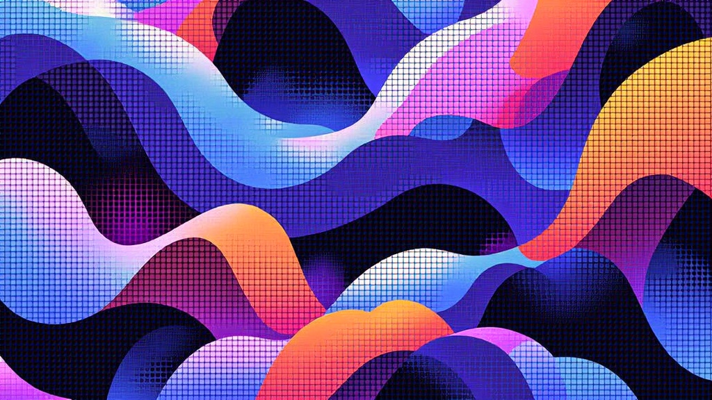 AI generates dynamic tessellations where geometric shapes continuously morph and reconfigure, creating fluid, evolving patterns and textures for surfaces or digital backgrounds.