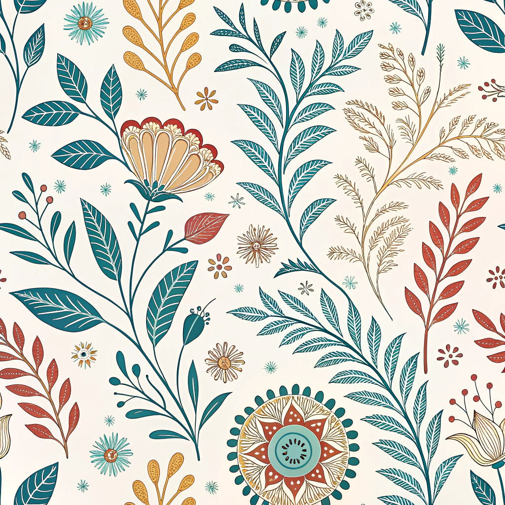 Artisanal Resist Narratives: Create patterns employing traditional, natural resist-dyeing techniques (e.g., using clay, rice paste, or beeswax) in combination with plant-based dyes. The motifs would tell stories through diffused shapes, soft edges, and layered, harmonious colors.