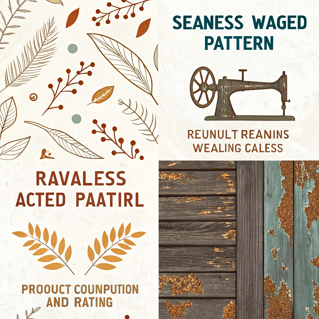 Patina & Time-Evolved Patterns: Designs that utilize the natural aging, weathering, or patina of materials as the primary pattern element, celebrating changes over time and thereby encouraging product longevity and reduced consumption.