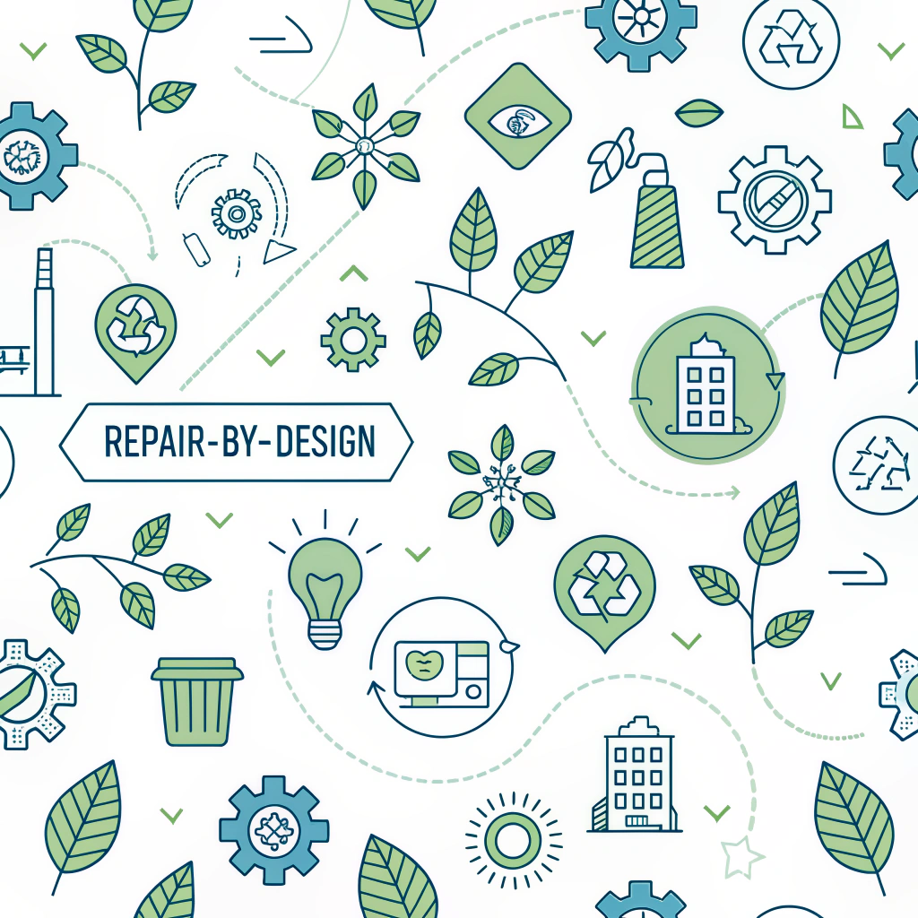 Incorporate 'Repair-by-Design' surface patterns that visually guide users in disassembling, repairing, or replacing modular sections, making sustainable maintenance an integral part of the product's lifecycle and adaptability.