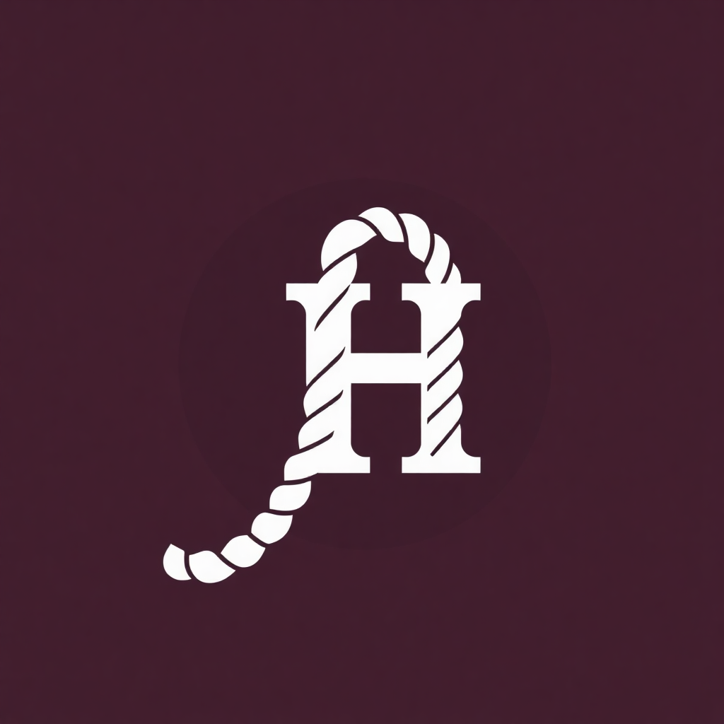 A stylized lasso rope graphic that forms the initial letter of a brand name, creating a unique logo.