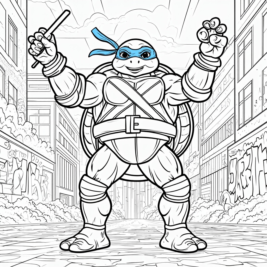 Ninja Turtle Coloring Pages