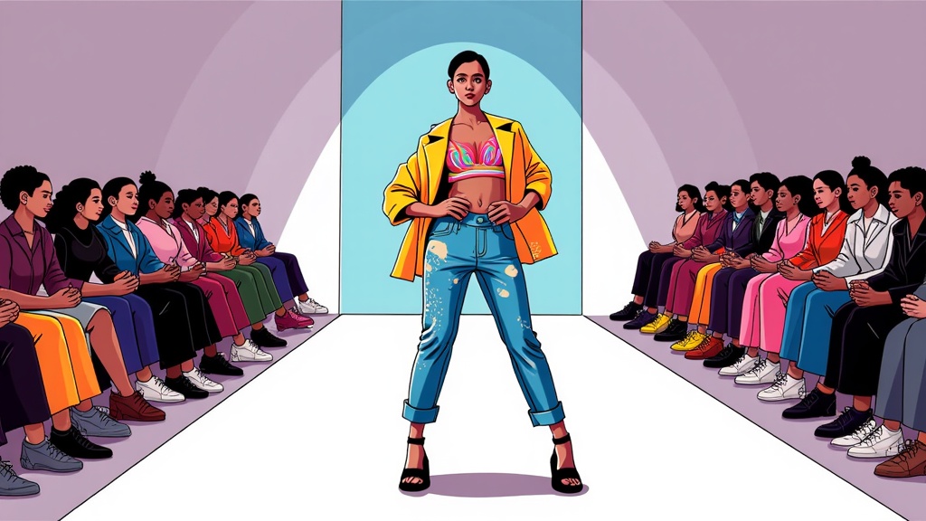 Designer Spotlight Series: A series where each illustration is dedicated to a specific designer's NYFW collection, highlighting a key look and visually interpreting their brand identity or the season's core inspiration.