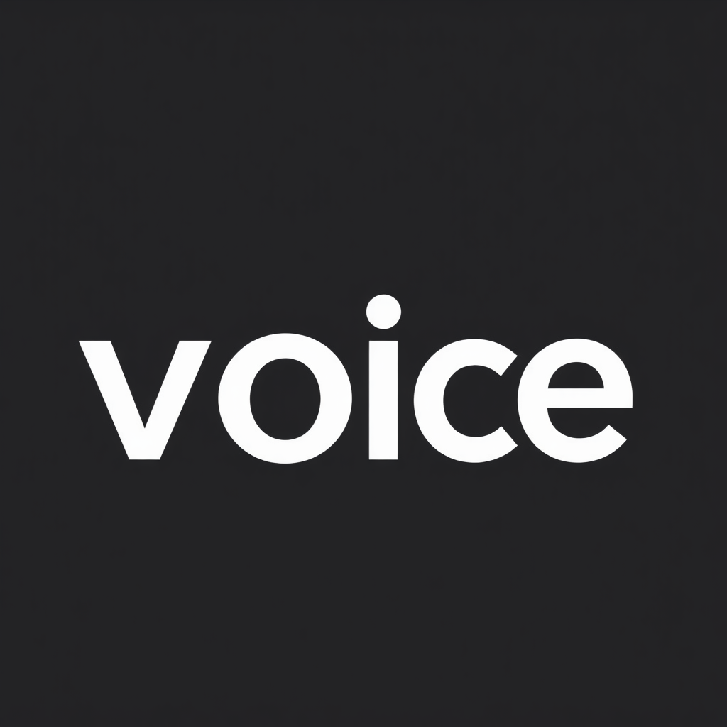 Simple Logo Idea: A bold, custom logotype for 'WorldPride 2025' where the letter 'O' in 'Voice' (from 'The Voice of Pride' tagline) is subtly stylized to incorporate a speech bubble outline or a minimalist sound wave motif, directly linking the event to its theme through a typographic statement.