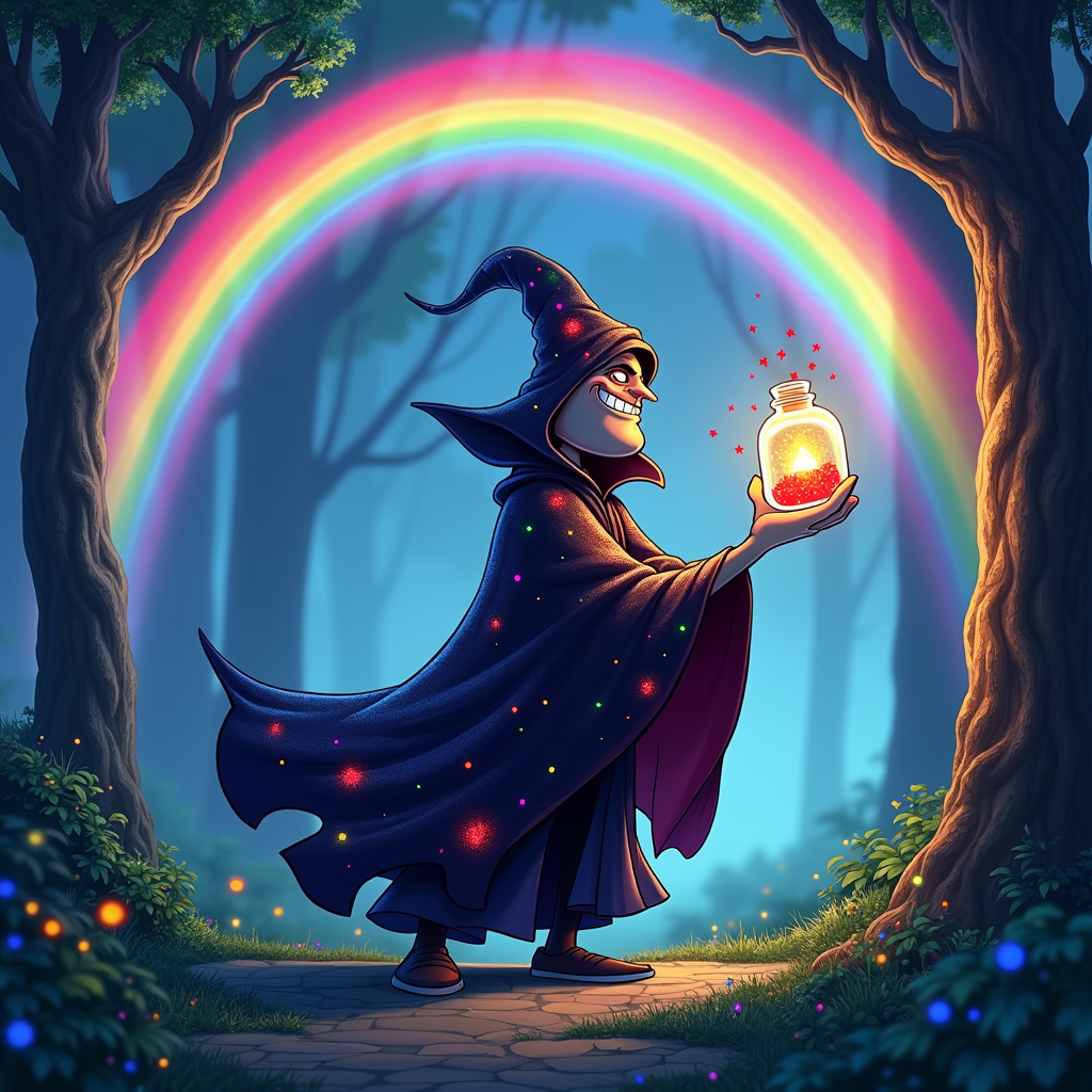 A recurring villain who tries to steal the rainbow's colors, providing a consistent challenge for the heroes.