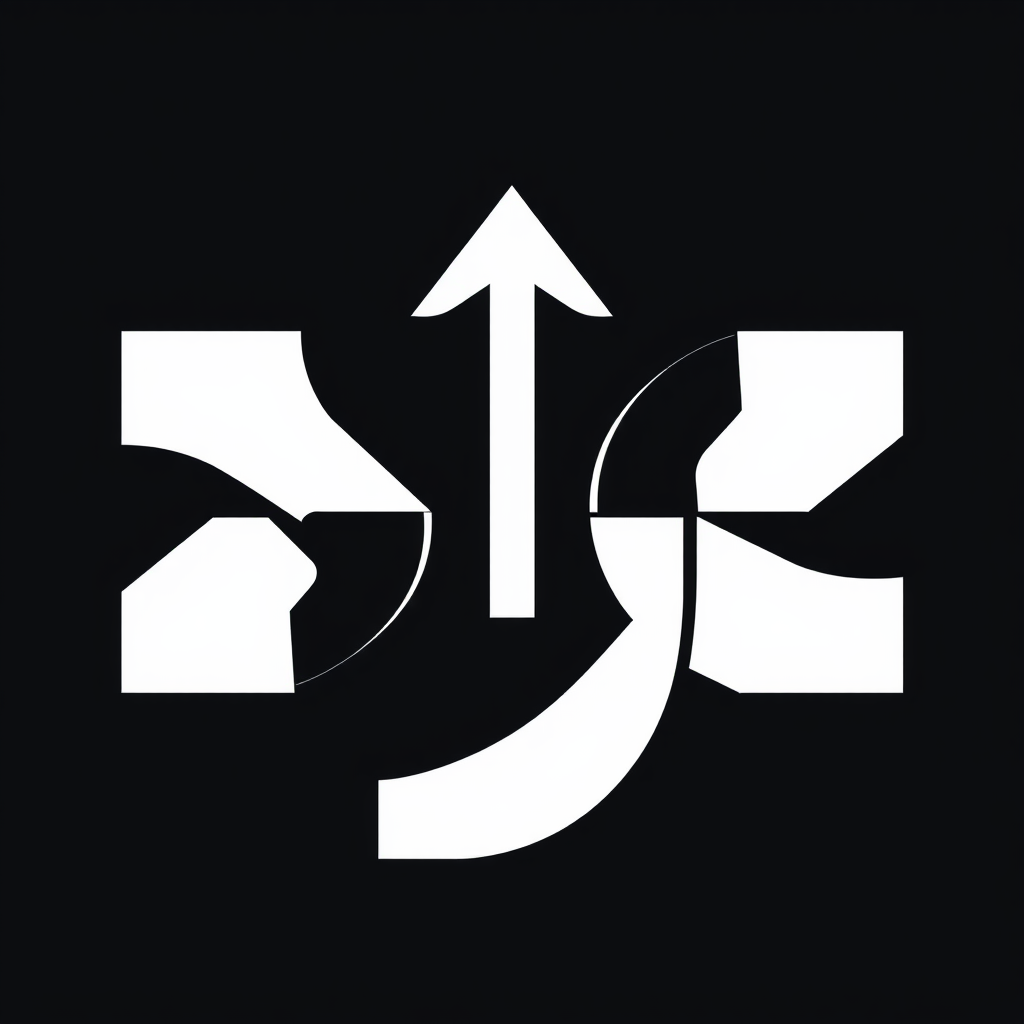 Fragmented to Assembled Growth: The 'SG' monogram is initially presented as separate, abstract shapes (fragments of S and G) that visually converge or build upon each other, culminating in an upward-pointing element signifying collective growth and building success.