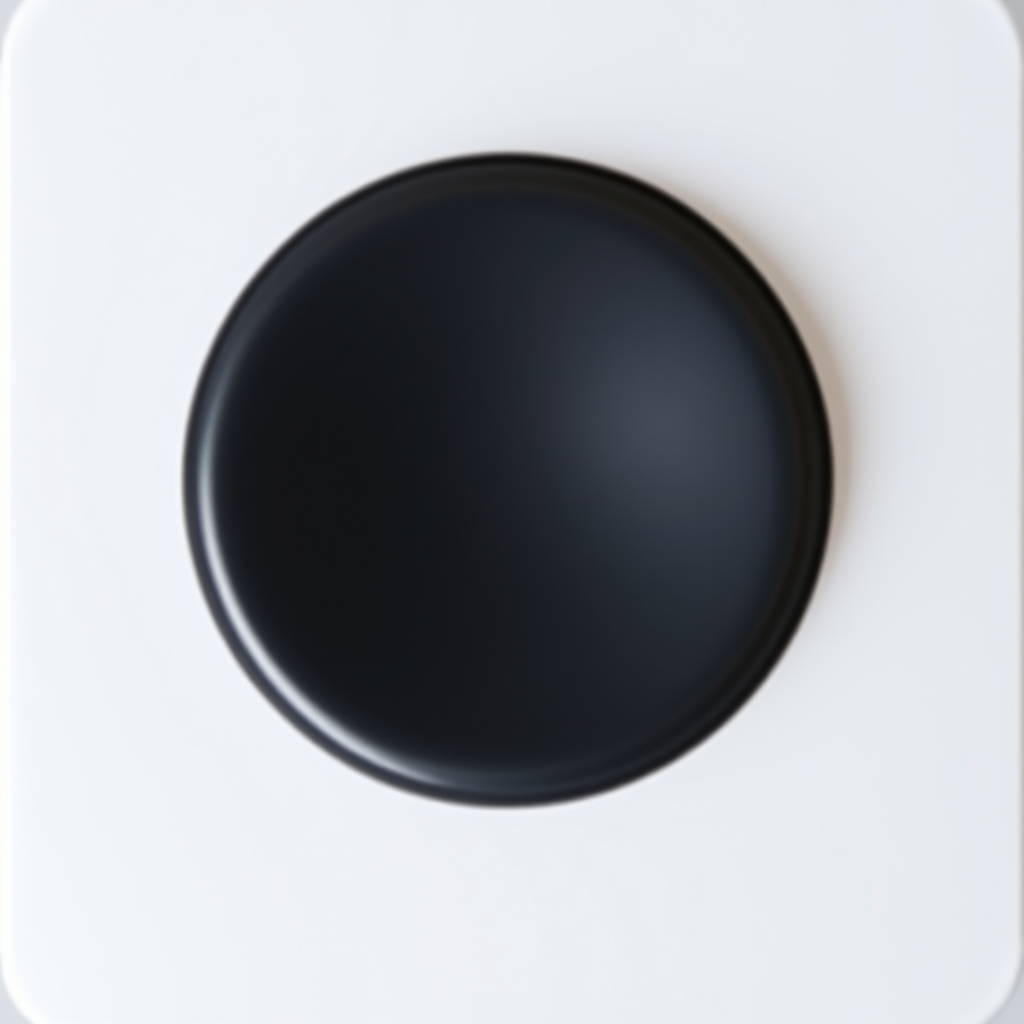 A remote icon showing only a single, large dial for primary control (e.g., volume or channel). This represents a simplified, single-function approach for users with limited dexterity or cognitive abilities.