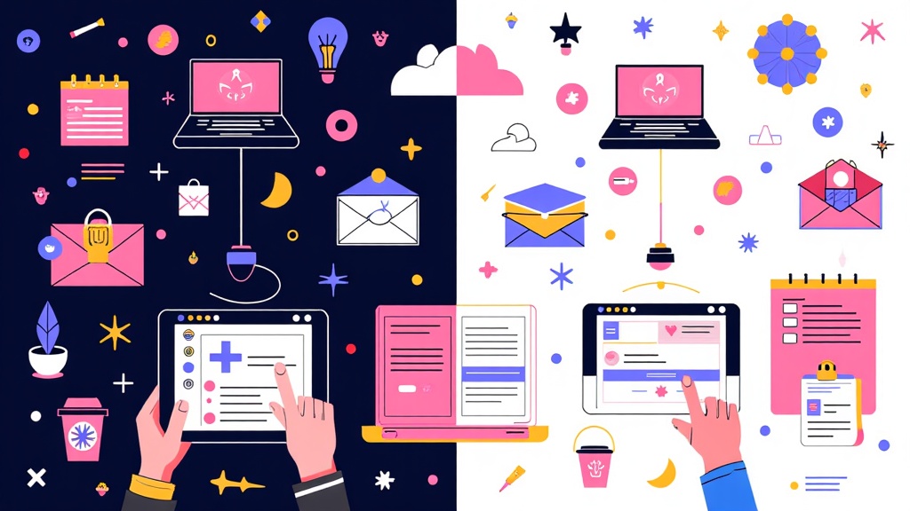Sub-design Idea 4: Show a split image: one side depicts a chaotic, unregulated online space, while the other shows an ordered, safer space resulting from effective moderation.