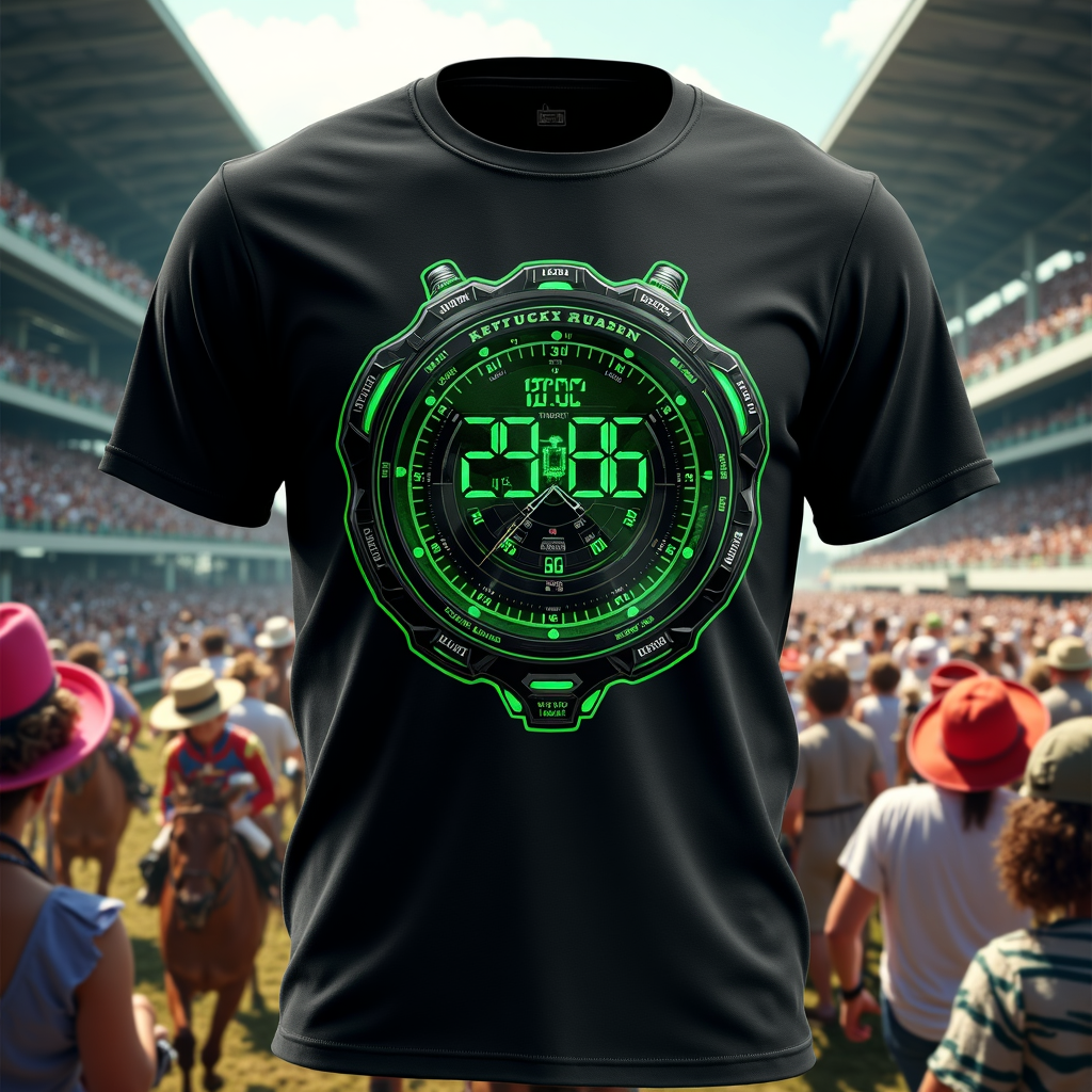 Kentucky Derby 2025 T-Shirt Designs - Fastest Two Minutes Chronometer Design 2025