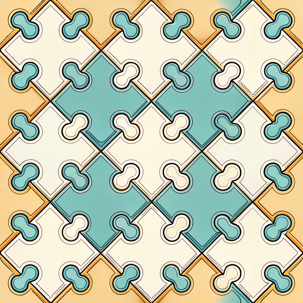 Interlocking 'Puzzle Piece' Patterns for Repair: Modular units with distinct, interlocking pattern edges that simplify assembly/disassembly for repair or component replacement, making the process intuitive.