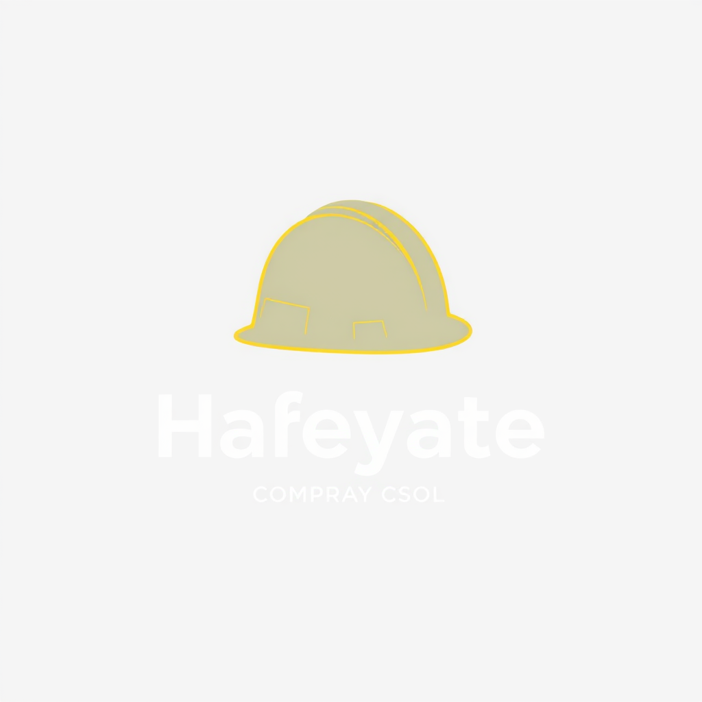 Simple Logo Idea: A clean, bold silhouette of a hard hat, perhaps placed directly above or alongside the company name in a strong, legible sans-serif typeface. A single accent color for the hard hat (e.g., construction yellow) against a neutral background.