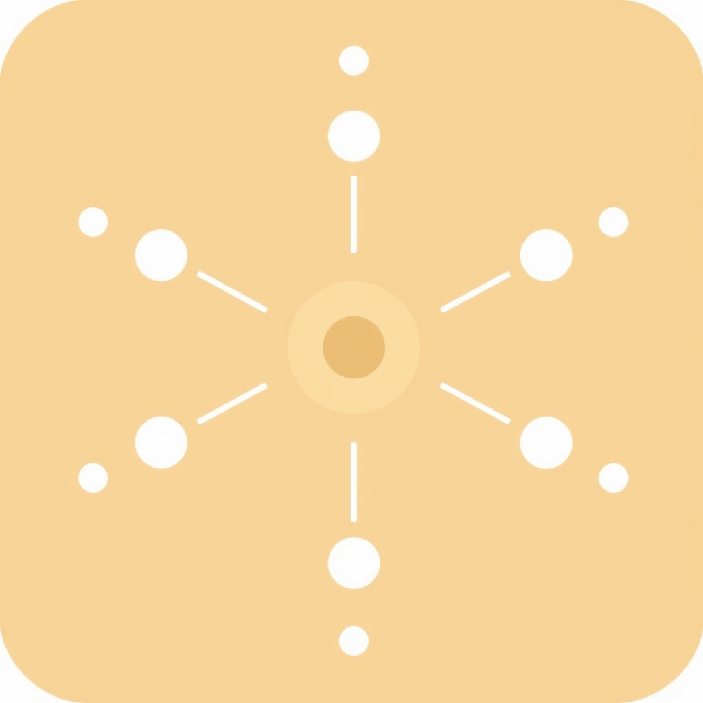 Core Emergence Icon: A simple icon featuring a central 'seed' point or basic shape from which a few lines or particles radiate outwards, suggesting the initial phase of an emergent pattern.